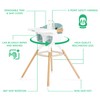 Evolur Ann Beechwood 4-in-1 Highchair | 360 Seat Rotation |