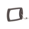Ruggedized Tactical Magnifier: Dog-tag Shape, Black Silicone Frame, 2.0 Lens