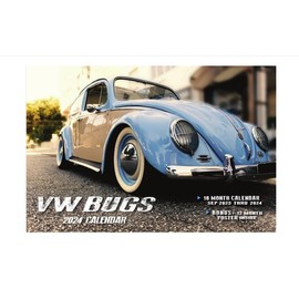 2024 VW BUGS DELUXE WALL CALENDAR Beetle Car Autos Micro Bus Vintage Automobiles