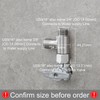 Tecmolog 2 PCS 3/8" Tee Fittings Water Line Splitters Stainless