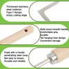 Vidsmow 30cm Weed Removal Tool with Ergonomic Wood Handle, Serrated