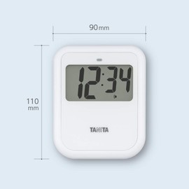 Tanita TD421WH Non-Contact Timer, Large Screen, 100 Seconds, Hygienic, Hand Wash, White