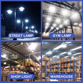 100W LED Corn Bulb 2 Pack, 12000 Lumens Super Bright Light, 5000K Daylight White LED Corn Light Bulb, E26/E39 Large Mogul Base LED Bulb for Outdoor Indoor Garage Warehouse Factory Workshop