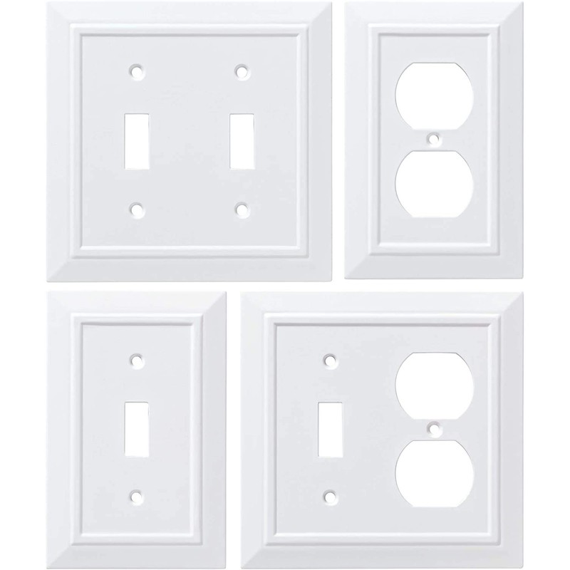 Franklin Brass W35246-PW-C Classic Architecture Switch/Decorator Wall Plate/Switch Plate/Cover, White