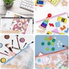 Plastic Wallets,A4 File Folder Zip Lock Bags,Zipped Pockets,12 Pcs Document