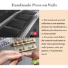Yazikisa Handmade Press on Nails Long Fake Nail Coffin Artificial