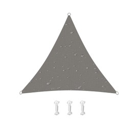 HOMPER 3.6x3.6x3.6M Sun Shade Sail Triangle, 95% UV Block Garden Sunscreen Awning Canopy with Free Rope, Breathable Patio Sail pergola for Outdoor Partye