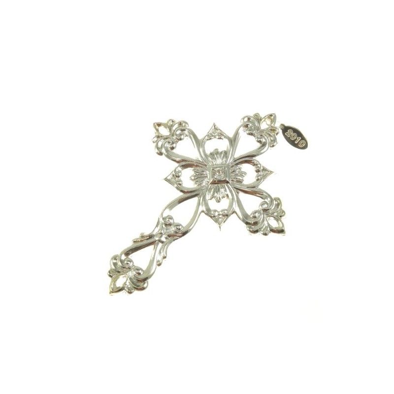 Lenox 2010 Filigree Cross Gemmed Ornament NEW in Box