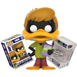 Funko Looney Tunes x Scooby-Doo: Daffy Duck as Shaggy Rogers + ToyBop Protector: WB 100 Retro Pop! TV Animation Vinyl Figure (Bundled with Pop Protector Collector Case Box Gift Set)