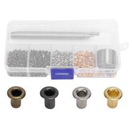 Grommet Tool Kit Metal Iron Colored Electroplated Eyelet Tool Set For Shoes Bags Clothing Shoelaces With Storage Box