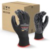 LINCONSON 12 Pack Extreme Grip Lightweight Nitrile Coated Construction &
