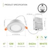 ASD 6 Pack 4 Inch Gimbal LED Recessed Lighting with