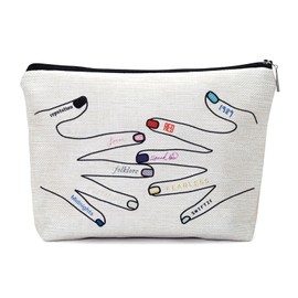Panfurco Makeup Bag, Gift for Music Lovers, Gift for Women, Cosmetic Bag with Zipper, Suitable for Travel, Birthday, Boyfriend, Teacher, Graduation, College Gift, Colour A, Portable