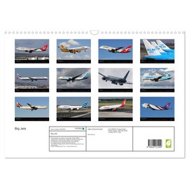 Big Jets (Wall Calendar 2026 DIN A3 Landscape), CALVENDO 12 Month Wall Calendar: Images of widebody aircraft from the world's airlines (CALVENDO Mobility)