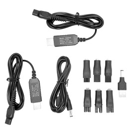 10 PCS 5V Replacement Charger USB Power Cord Adapter Compatible with Various Types of Hair Clippers,Beard trimmers,Shavers,Beauty Instruments,HQ8505 Charging Cable, Electric hairdressers,Desk Lamps