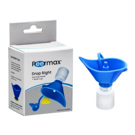 Peermax Drop Right 2 in 1 Eye Drop Guide + Wash Cup - Works with Most Bottles