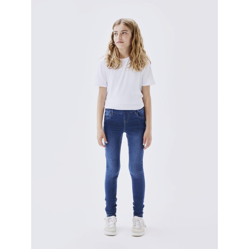 NAME IT Girl Jeans Skinny Fit Sweat, Dark denim blue