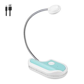 Rechargeable Book Reading Light for Kids,3 Lighting Modes Reading Light for Books in Bed,Clip-On Book Night Light for Bed with Flexible Gooseneck,Portable Bookmark Light with Dimmable for Bookworms