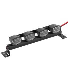 Dilwe RC Roof Lamp Lighting 1:10 Scale RC Crawler Car Roof Light Strip Spotlight Accessories with TRX4 90046 SCX10 Pull Car (4LED)