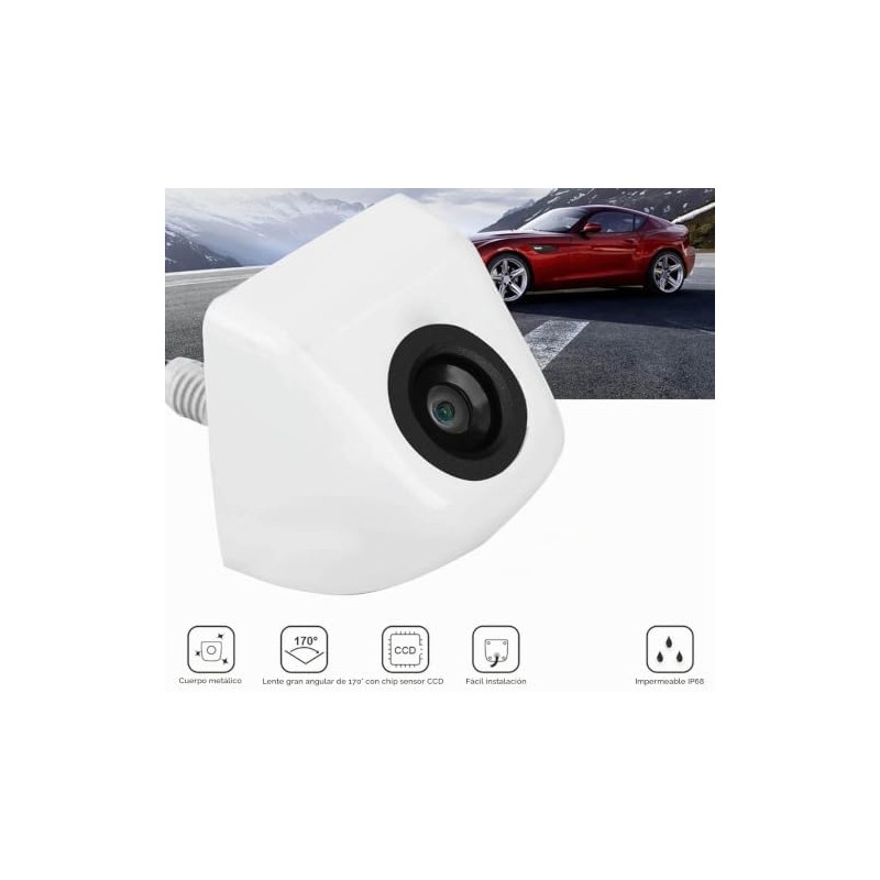 Cámara de Visión Trasera CCD para Automóvil, Cámara de Respaldo