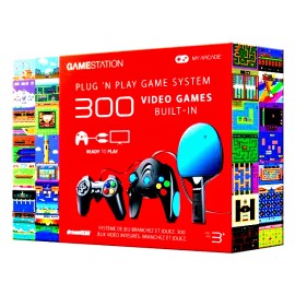 Game Station Retro My Arcade GameStation Retro Plug N Play Game System 300 Built In Video Games,