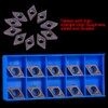 10pcs Diamond Shape Carbide Insert Cutter Machine Lathe Milling Tool