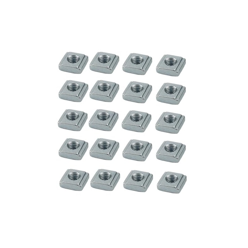 20 x Slot Nuts Slot 6 with M5 Thread -