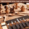 17 Pezzi Kit di Coltelli per Intaglio del Legno, Strumenti
