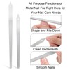 FNANJWQ 4 Pcs Diamond Deb Nail File Metal Nail File,