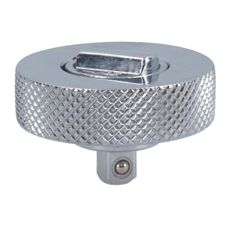 1/4in Drive Palm Ratchet Wrench Thumb Wheel Socket Holder Knurled
