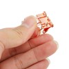 100 Pcs Binder Clips Metal Hollow Cat Shape Rose Gold