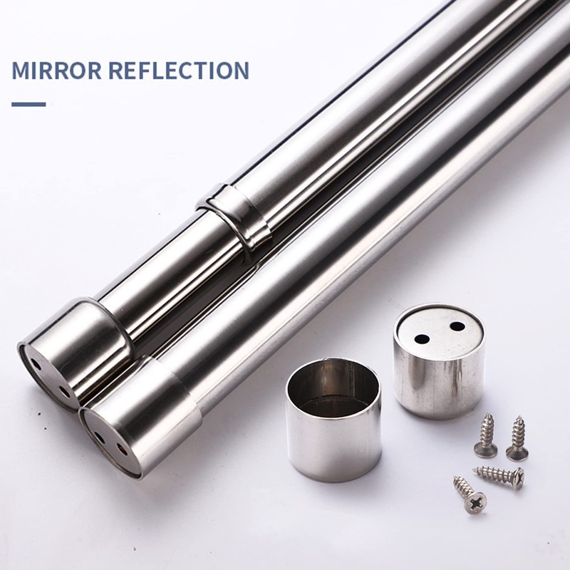 31-52 cm Wardrobe Rail, Extendable Stainless Steel Clothes Rail Pole