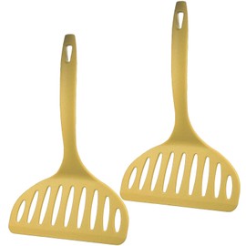 Nagao Tsubamesanjo Okonomiyaki Spatula, Set of 2, Yellow, 9.1 inches (23 cm), 66 Nylon, Made in Japan