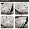 MFC PRO Bicycle Wheel Reflector White Pack of 4 (White,