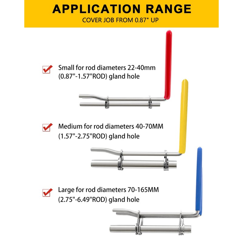 VEHIFOMO Hydraulic Seal Installation Tools, Hydraulic Cylinder Piston Repair Seal