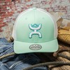 HOOEY Sterling 6-Panel Adjustable Trucker w/Logo (Mint/White)
