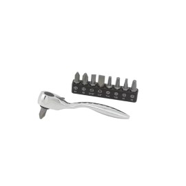 Titan Reversible Bit Ratchet Micro Offset With Bits 60-Tooth Gearhead High Torque
