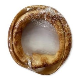 Frankly Original All Natural Beef Donut Chew - Peanut Butter Flavored - Collagen Packed, Ingredients Sourced and Manufactured in The U.S.A. - Pack of 3 (PB)