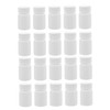 Ciieeo 20pcs Plastic Capsule Bottles with Screw Caps Portable Sample