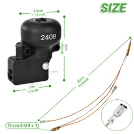 Eyoloty 4Packs Outdoor Patio Heater Thermocoupler, 13.8" Longer Thermocoupler,Propane Gas Outdoor Heater, Garden Heater, Room Heater,Anti Tilt Switch for Patio Heater,Gas Patio Heater Repair Safety