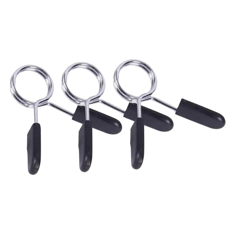 BIUDECO 5Pcs Spring Clamp Collars for Weightlifting Barbell Clip for