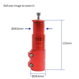 UPANBIKE Bike Bicycle Head Handlebar Stem Raiser Extender 28.6mm (Fuchsia)