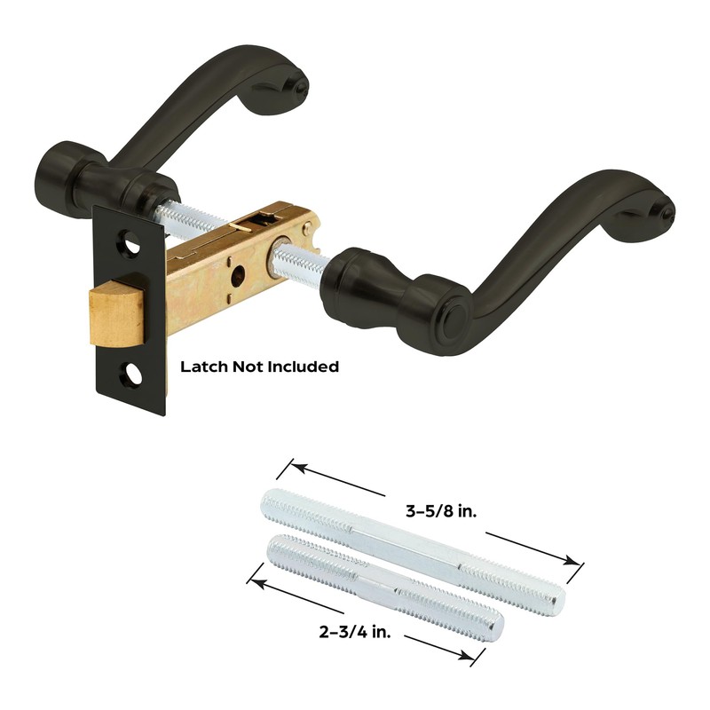 Prime-Line E 2666 French Colonial Door Levers, Heavy Weighted Casting