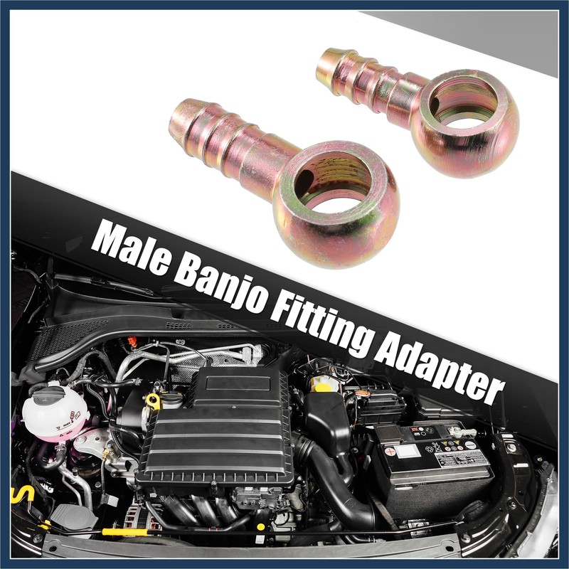INFINAUTO 2 Set 12mm 14mm Banjo Hose Barb Bolt Fittings