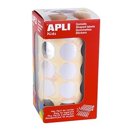 Apli Metallic Stickers/Round/Silver / 20 mm Diameter/Sold by Roll
