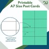 OfficeGear Green A7 Cards 8-up [55 Sheets - 440 Pack]
