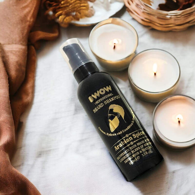 BWOW Professional Beard Shampoo for Men, Vegan Cleansing to Condition,