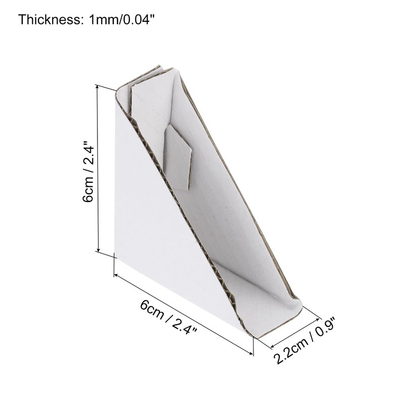 sourcing map Adjustable Cardboard Corner Protector, Cardboard Edges Protector 6x6x2.2cm