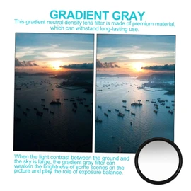Gatuida 2pcs Graduated Neutral Density Filter Lens Filter for Photography Balances Exposure for Landscape Shots for Sunrise and Sunset Reduces Over-exposure