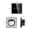 LIAONFOY WiFi WLAN Touch Roller Shutter Switch WiFi Blind Switch